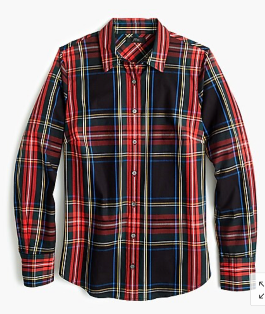 tartan shirt holiday style