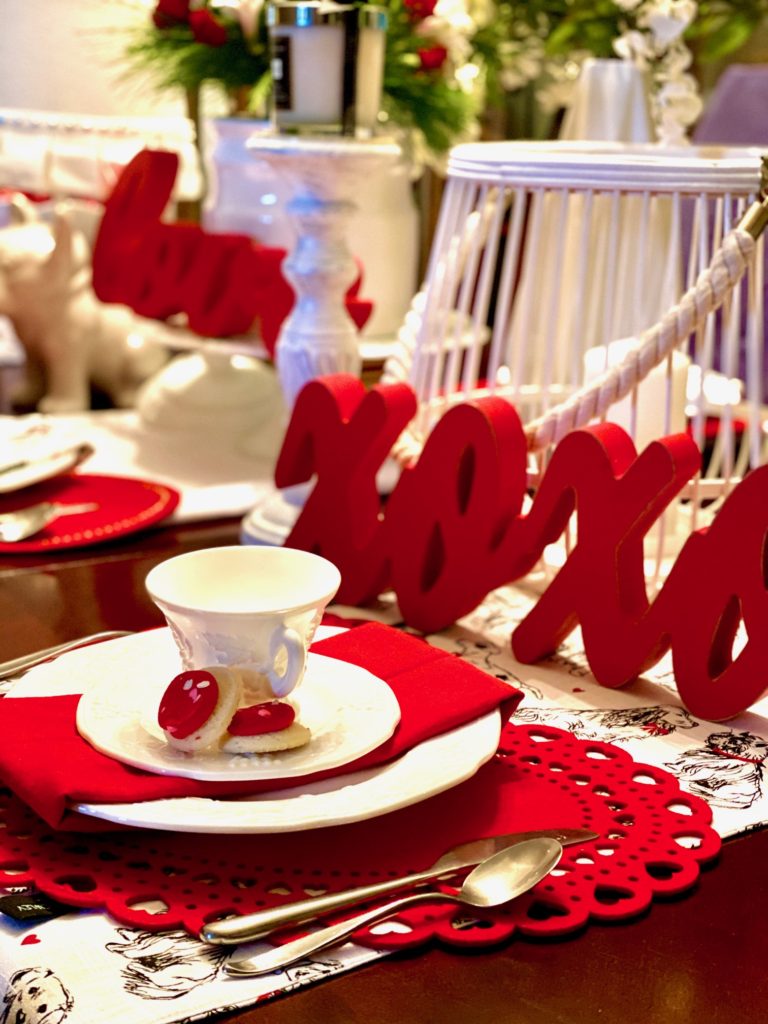 valentine's day tablescape