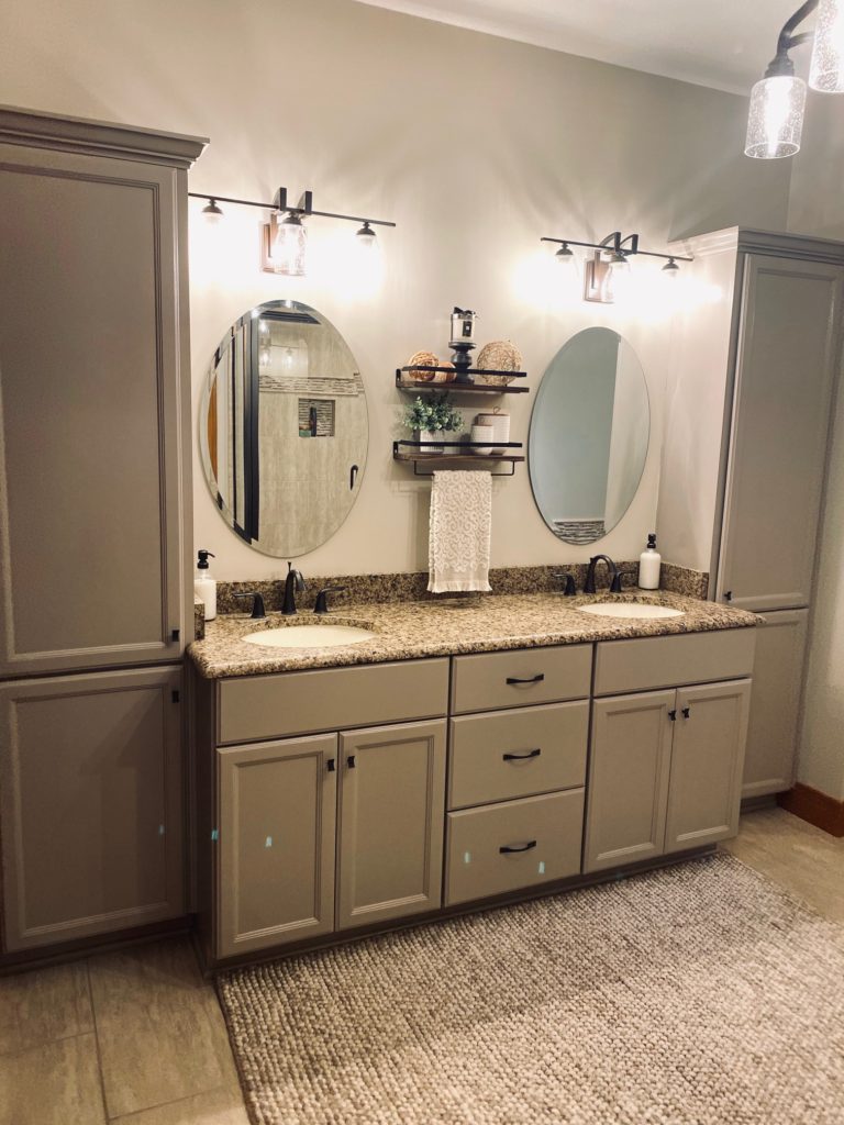 almond colored bathroom sinks