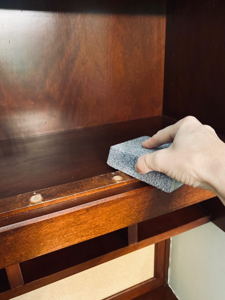 removing ornamental shelf rail