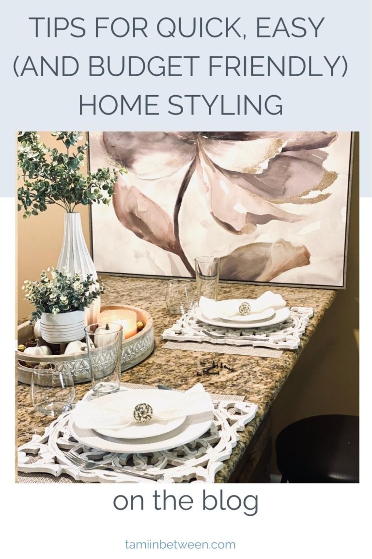 Quick and easy home styling and decor