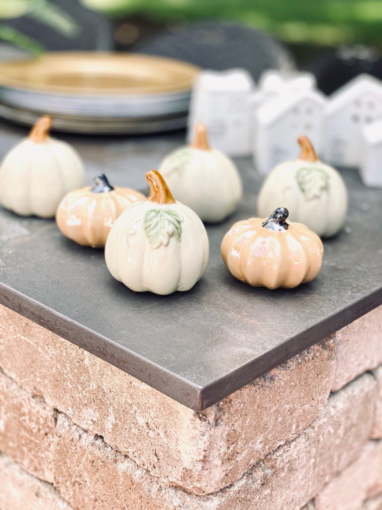 dollar store fall haul pumpkins