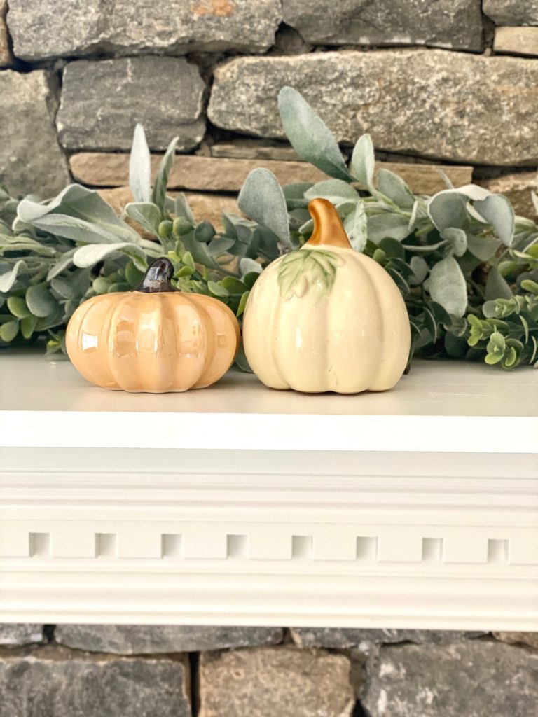 dollar store fall haul pumpkins