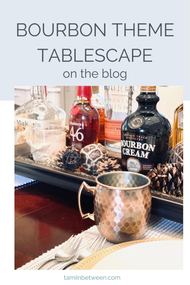 Bourbon theme tablescape