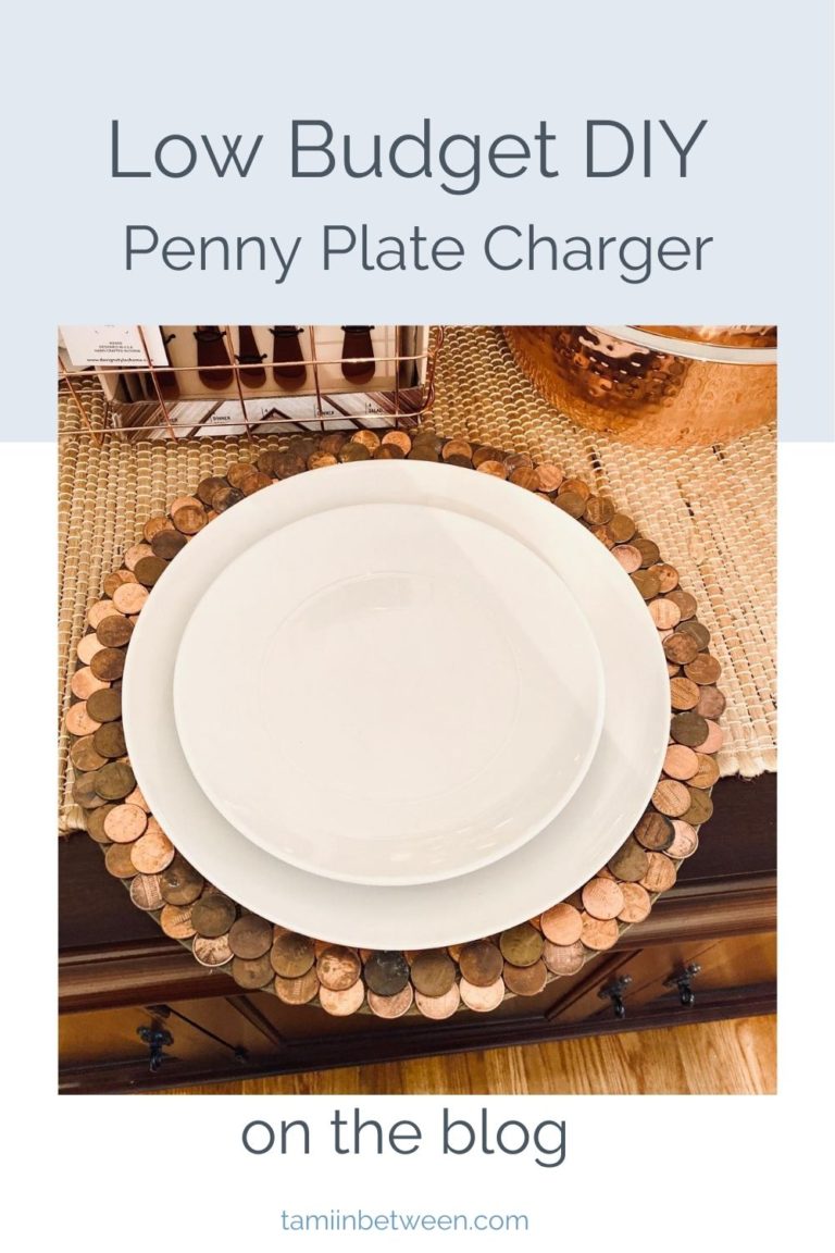 DIY penny plate charger