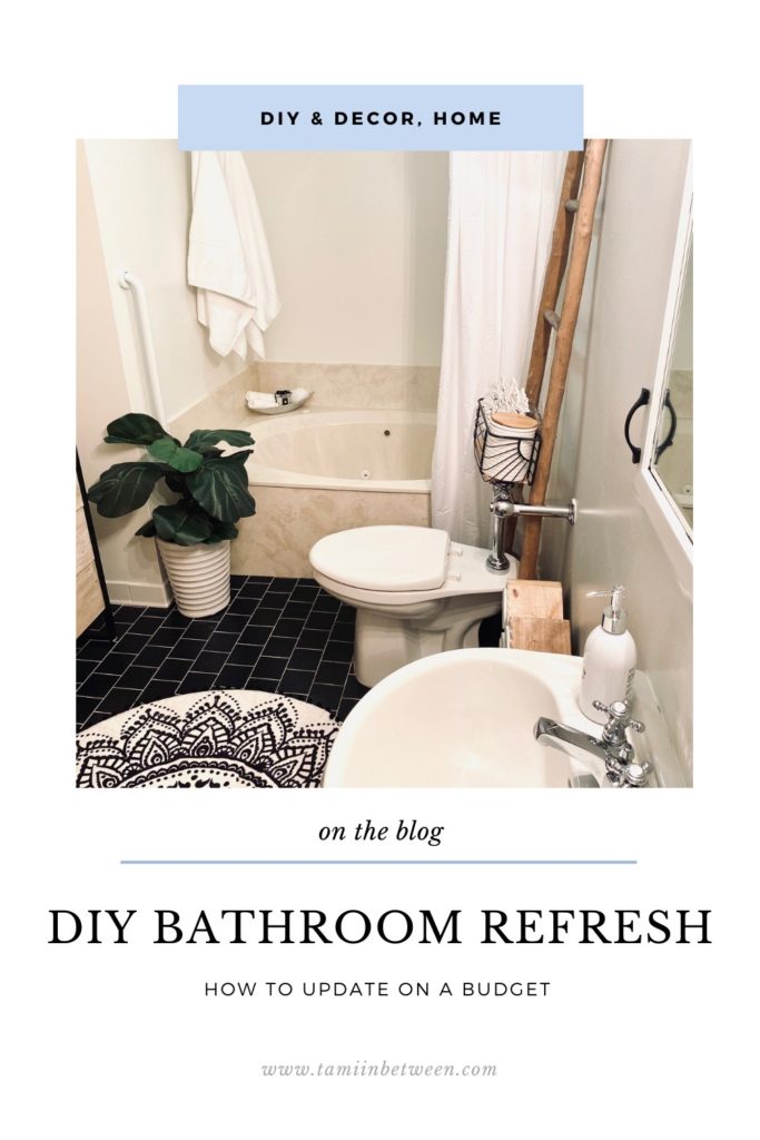 DIY bathroom refresh on a budget