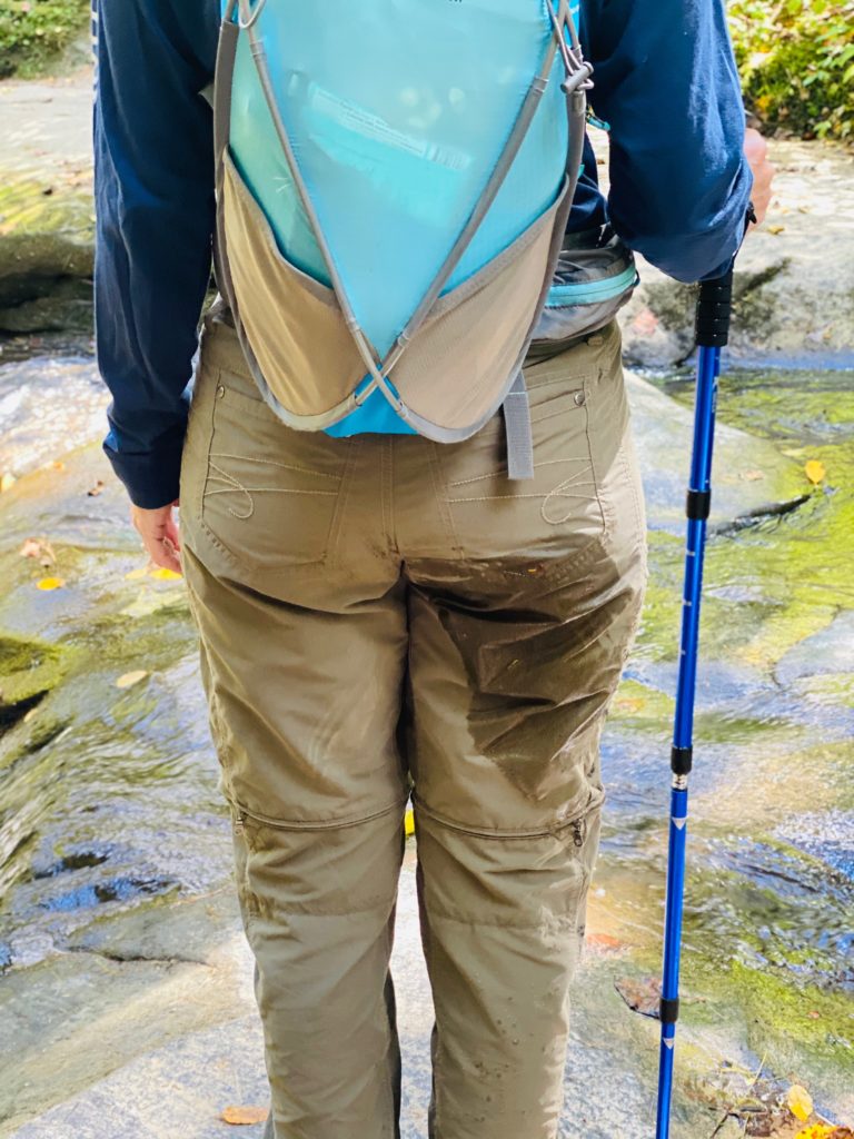 hiker wet pants
