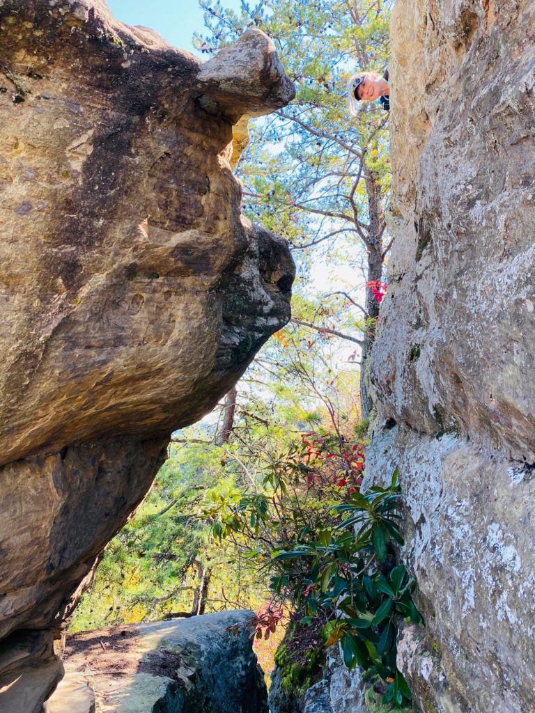 crevice in auxier trail