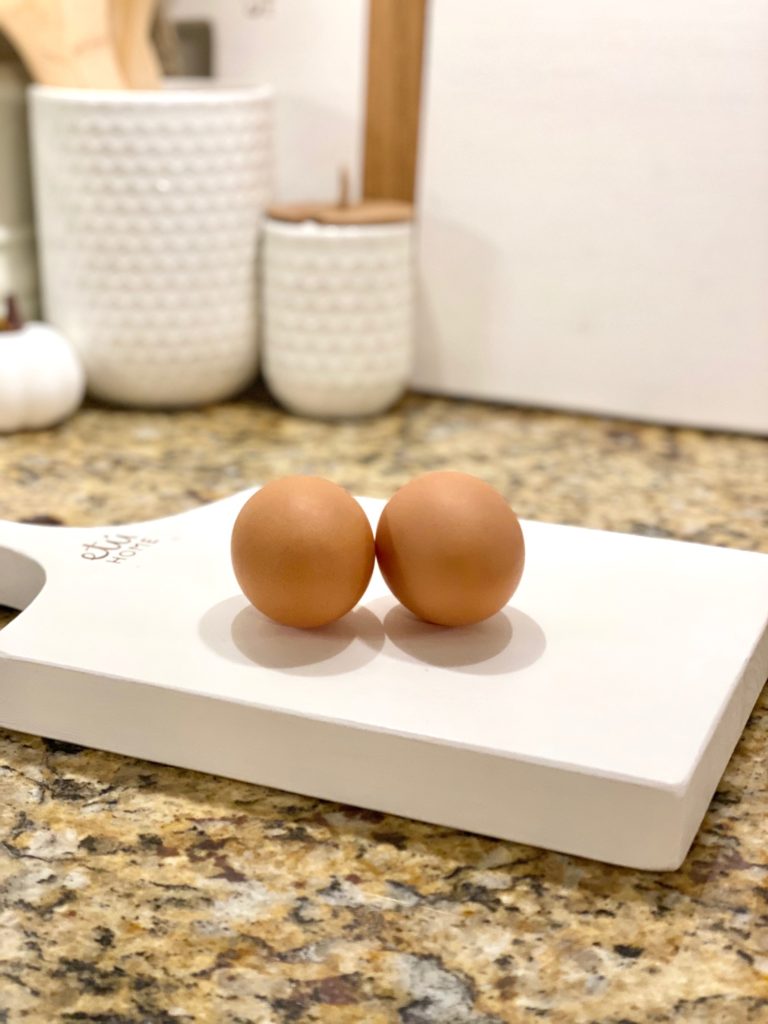 two brown eggs