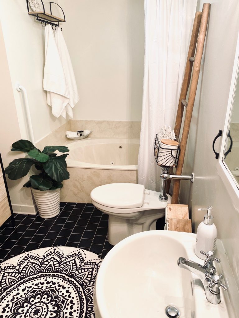 DIY bathroom refresh after