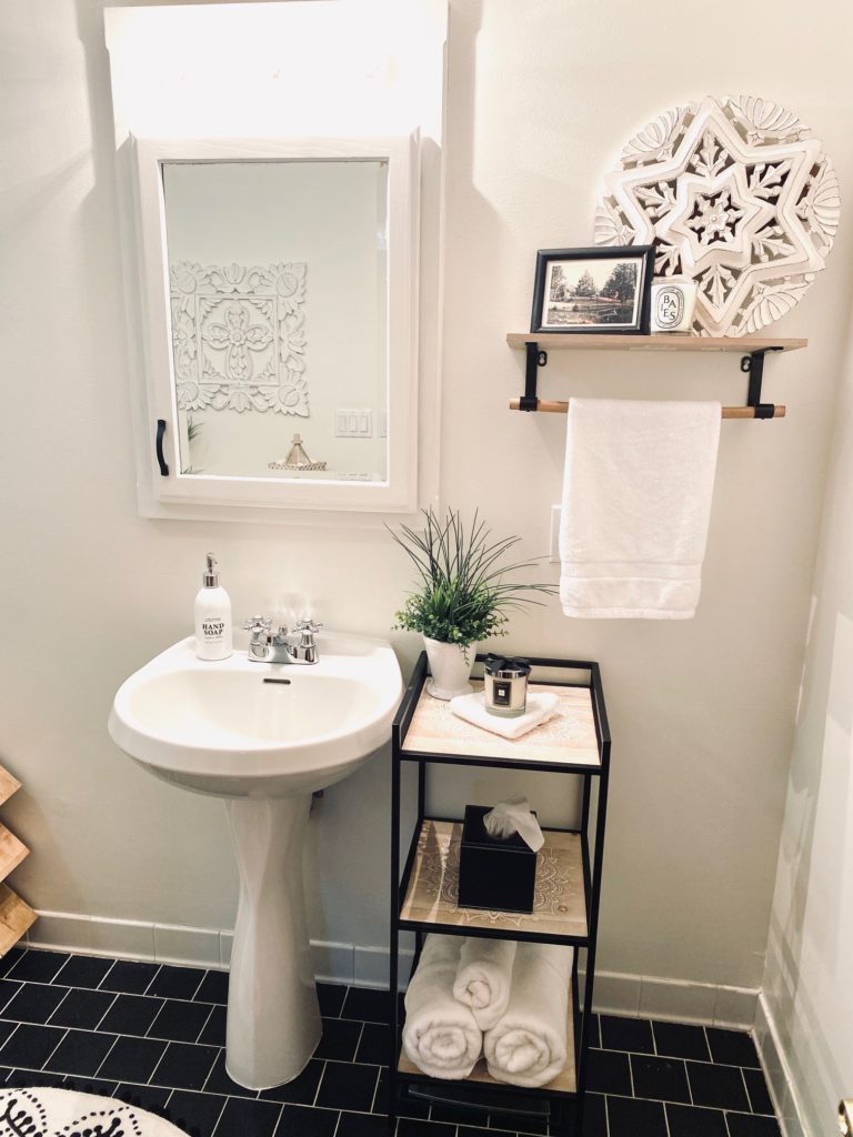 DIY bathroom refresh after