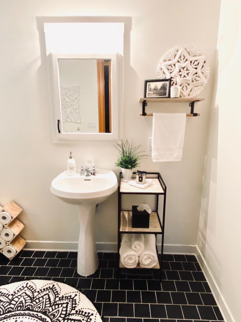 DIY bathroom refresh after