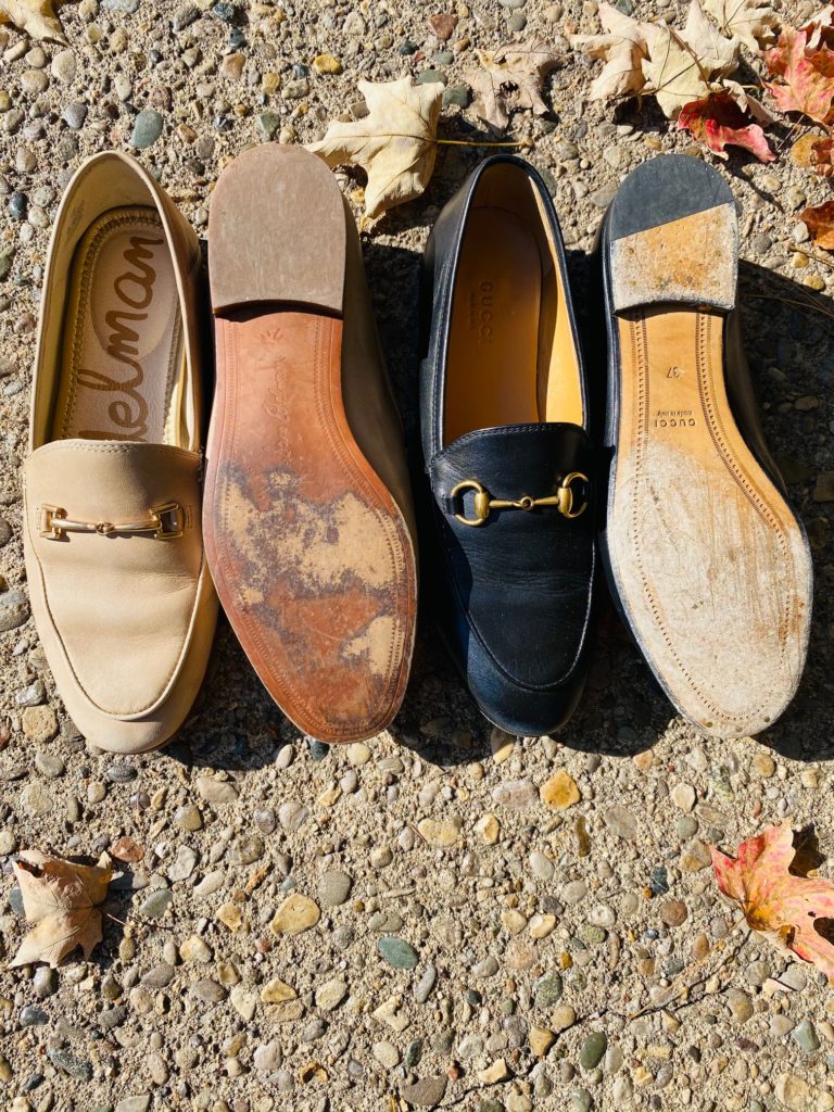 Side by side of loafers