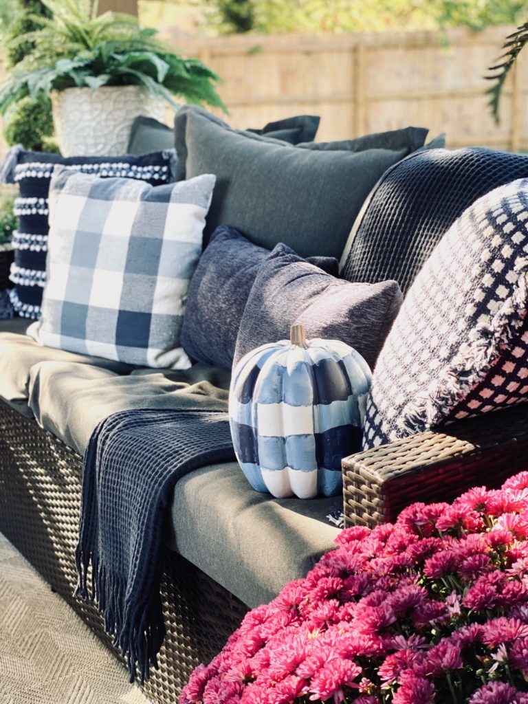 Outdoor fall patio couch