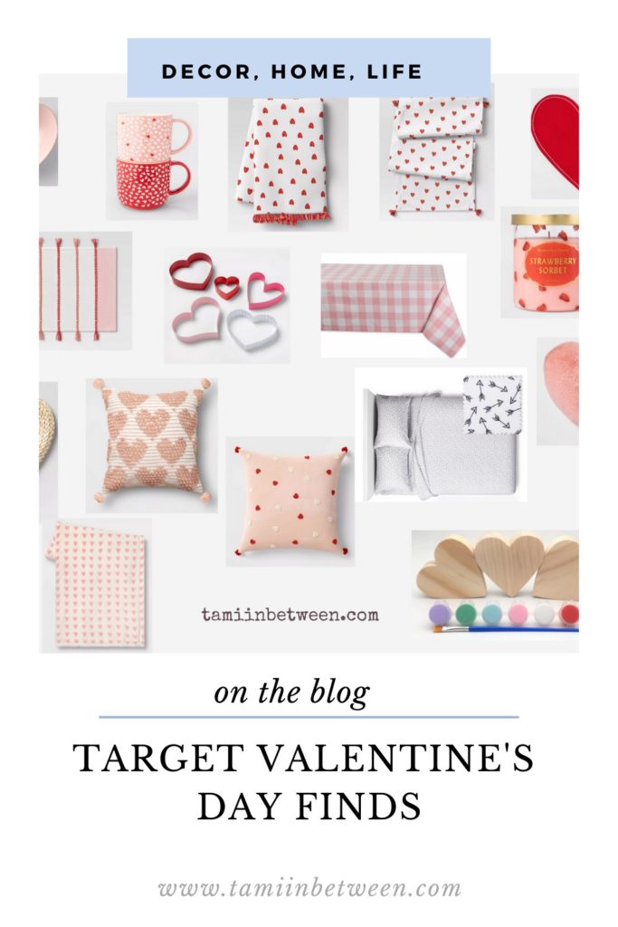 flatlay of Target Valentines day finds