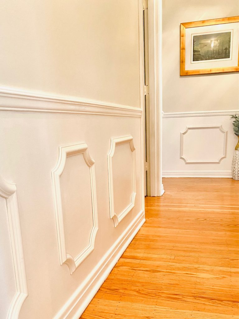 HALLWAY UPDATE WITH PICTURE FRAME MOULDING - Classically Modern Life, Style  & Home
