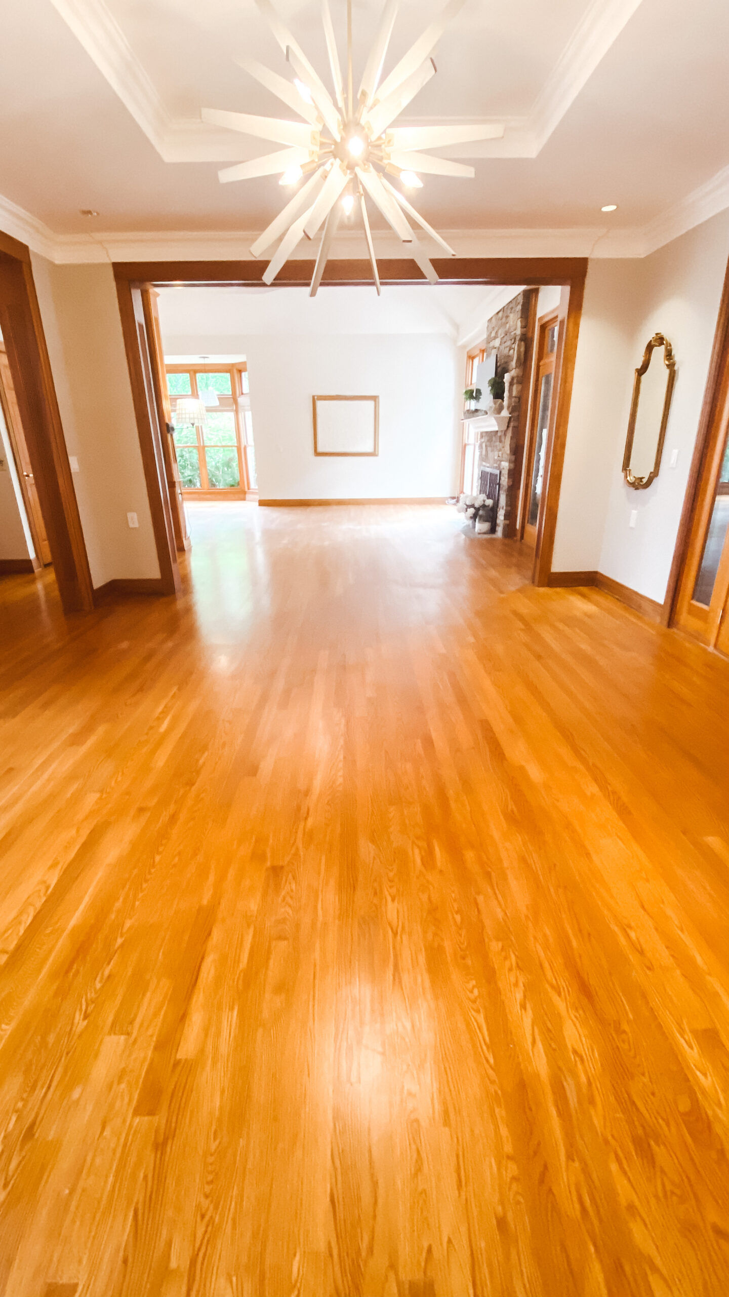 Hardwood floor that looks orange